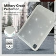 thumbnail image 5 of Dteck Case for iPad Air 11-Inch M2 (2024), iPad Air 5th Generation / iPad Air 4th Generation 10.9 Inch Shockproof Cover with Glitter Translucent Back Shell,Glitter White, 5 of 5