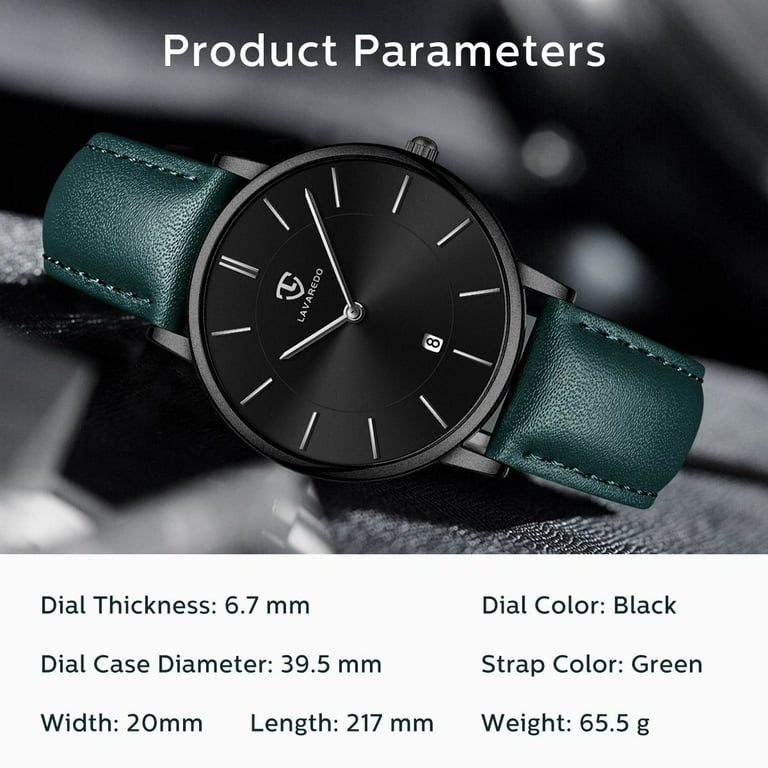 Mens Minimalist Watches Ultra Thin Fashion Quartz Watch Waterproof