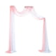 thumbnail image 2 of Telón de fondo de paneles de cortina de boda Colco 70x550cm Blanco y Rosa Melocotón, 2 of 8