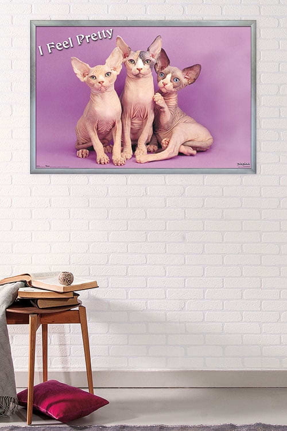 Keith Kimberlin - Kittens - Pretty Kitty Wall Poster, 22.375" x 34", Framed