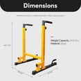 thumbnail image 5 of BalanceFrom Multi-Function Dip Stand Dip Station Dip Bar with Improved Structure Design, 500-Pound Capacity, 5 of 12