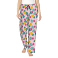 thumbnail image 1 of Balery Pineapple And Leaves Pantalones de pijama para mujer, pijamas ultraligeros, pantalones de estar por casa-Small, 1 of 6