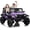 Purple, variant on 24V 4WD 2-Seater Kids Electric Ride On Truck with Parent Remote Control, 100Min Ride-on Car with 2 Speed, Spring Shock Absorber, LED Headlights, Electric Vehicle for Backyard Outdoor Kids Gift