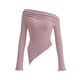 thumbnail image 1 of Remera PRETTYGARDEN Y2K Top Asimétrico con Hombros Descubiertos XS, 1 of 9