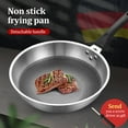 thumbnail image 4 of TFixol Stainless Steel Stir Fry Pan with Helper Handle Non-Stick Cookware Flat Bottom Dishwasher Safe, 4 of 6