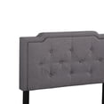 thumbnail image 4 of Contemporary Home Living Upholstered Button Tufted Twin Panel Bed - 81" - Gray, 4 of 4
