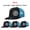 Black and blue, variant on Customizable TEXT LOGO PHOTO Letter Embroidered Color Block Trucker Hat Unisex Adjustable Cotton Breathable Fashion Cap for Travel Daily Wear