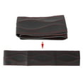 thumbnail image 4 of Fydun   Steering Wheel Cover   38cm/15inch Leather Steering Wheel Wrap Cover   Hand Stitching Embossing   Car Steering Wheel Cover Universal   With Needle And Thread Universal, 4 of 8