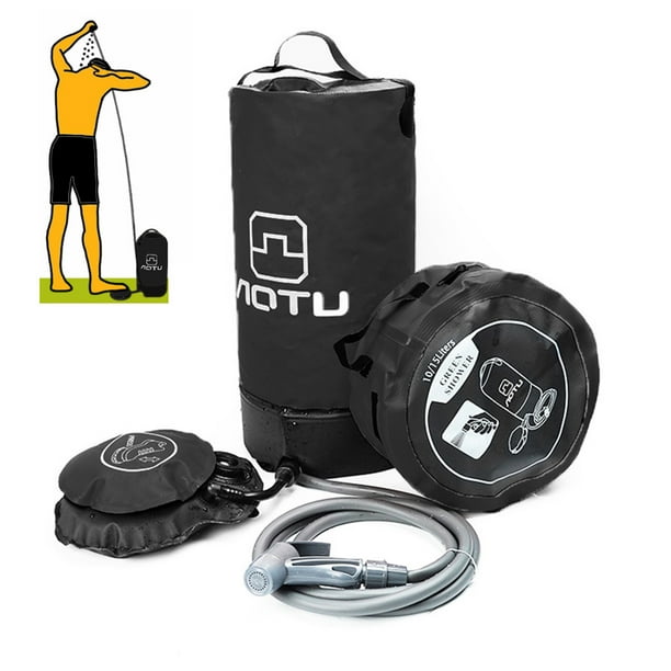 AOTU 11L PVC Outdoor Solar Hot Shower Bag,Inflatable Pressure Shower