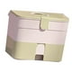 thumbnail image 4 of Caja de almacenamiento de maquillaje con 2 cajones organizadora de cosméticos Jadeshay, 4 of 12
