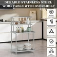 thumbnail image 4 of 36'' x 24'' Stainless Steel Overshelf,2 Tier Kitchen Overshelf for Prep & Work Table,Adjustable Shelf, for Kitchen, Restaurant, Garage, 4 of 7
