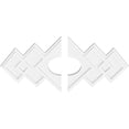 thumbnail image 2 of 32"W x 21 3/8"H x 7"ID x 10"C x 1"P Zoe Architectural Grade PVC Contemporary Ceiling Medallion, Two Piece, 2 of 11