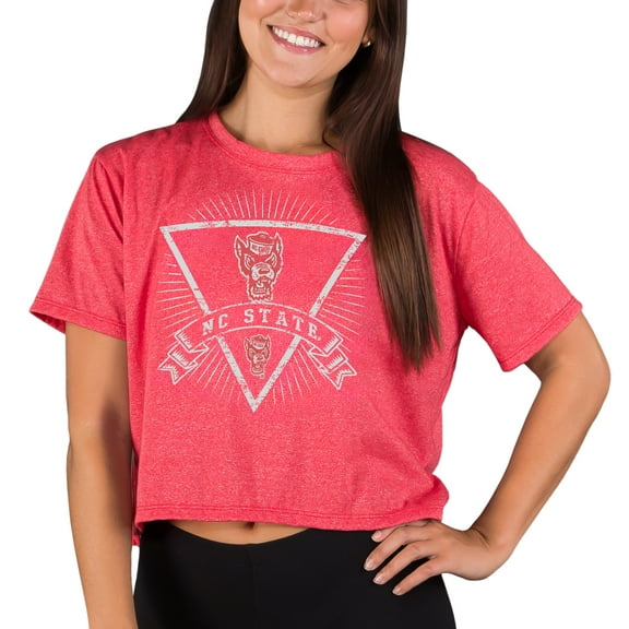 Women's Concepts Sport Red NC State Wolfpack Quest Knit Crop Top