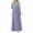 Blue, variant on Women’S 3-Piece Elegant Evening Gown Set, Lace Bodice Tank Top With 3/4 Sleeve Chiffon Jacket & A-Line Maxi Skirt, Formal Wedding Party Outfit, 3pcs, Sizes XS Through XXXL