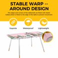 thumbnail image 4 of Pink Snowman Christmas Table Cloths for 8 Foot Rectangle Tables, Xmas Tree Snowflake Gifts Patio Waterproof Elastic Fitted Tablecloths, Washable Rectangular Table Cover for Camping, 4 of 8
