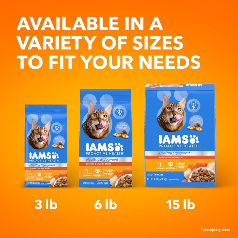 Iams Healthy Enjoyment Chicken & Salmon Recipe Dry Cat Food, 6 Lb