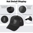 thumbnail image 5 of oversize xxl american flag trucker hat - adjustable 23"-25.5" baseball cap - 3d embossed logo mesh snapback hat, 5 of 6
