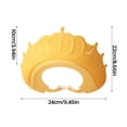 thumbnail image 3 of Bonnet de Douche pour Enfants Visière pour les Yeux et les Oreilles Bonnet de Douche Mignon pour Enfants de 9 Ans Forme de Couronne Rend le Bain Plus Amusant, 3 of 7