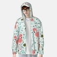 thumbnail image 6 of Rocae Cute Flamingo Print Breathable Sun Protection Hoodie Quick-Dry Lightweight Long Sleeve Hoodie Unisex Running Sports Shirt XX-Large, 6 of 9