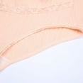 thumbnail image 4 of Odeerbi Clearance Women Pregnant Adjustable Rib Lace Panties High-waist Belly Lift Briefs Beige, 4 of 9