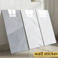 thumbnail image 2 of 10 piezas de baldosas de cerámica de imitación de mármol, pegatinas de pared de PVC autoadhesivas impermeables para el suelo del baño, decoración de fondo, 2 of 5