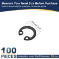thumbnail image 2 of Uxcell Internal Retaining Rings, C-Clip Snap Ring Internal Retaining Circlip Snap for Automotive Grooved Shafts Stud 10 mm, 2 of 7