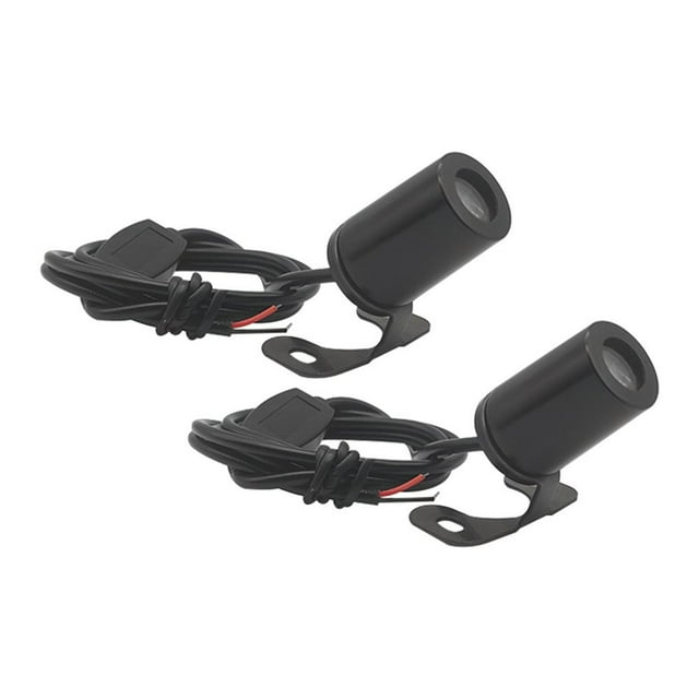 LOVEVER 2Pc Motorcycle Angel Wing Projection Lights Motorcycle Lamp Riding Motorcycle Ground LED Lights White Light