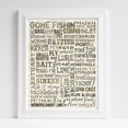 thumbnail image 2 of 16x20” Fishing Poster Fishing-Themed Art Gone Fishin' Wall Art Gift for Fisherman Gift for Hunter Man Cave Art, 2 of 2