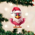 thumbnail image 1 of BKER Cartoon Christmas Chicken Christmas Decoration Pendant Acrylic Car Ornament Backpack Keychain, 1 of 4
