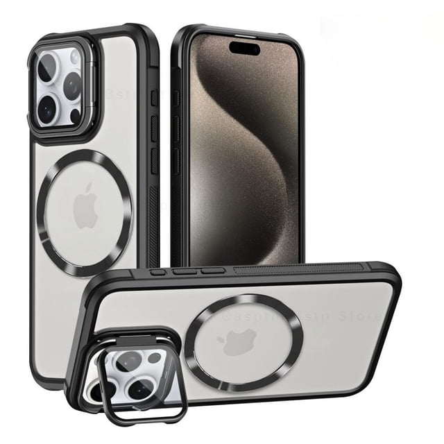 For iPhone 16 Pro Max Case Magnetic Phone Stand Funda For iPhone 15 14 13 12 11 Pro Max 16 Plus 14 15 Plus Cover Acrylic Cases 02 For iPhone 11Pro Max