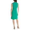 thumbnail image 2 of Maggy London womens  Mock Neck A-Line Dress, 14, Green, 2 of 3
