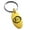 Gold, variant on Stainless Steel Letter O Initial Old English Monogram Engraved Small Oval Charm Keychain Keyring