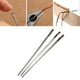 thumbnail image 3 of Aguja de coser a mano, costura de cuero, ojo grande, suministros de bricolaje, herramientas para coser cinturones de lona, ​​bolsa de elaboración de blanco Soledad Agujas de costura, 3 of 10