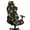 Shamrock Dog Hat Print Green Black, variant on SCRAWLGOD St. Patrick's Day Shamrock Dog Hat Print Green Black 4 Pieces Gaming Chair Covers with Armrest Covers Machine Washable Gaming Chair Slip Cover Set Breathable Rotating Armchair Slipcovers