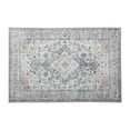 thumbnail image 2 of Sonive 6'x9' Large Area Rug Carpet for Dining Room, Machine Washable Water Resistant Non Slip Low Pile, Soft Cozy Rug for Bedroom, Vintage Carpet for Home Office, (Brown Gray Vintage, 72"x108"), 2 of 6