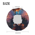 thumbnail image 4 of KLL Starry Sky Meditating Fox Pattern Shower Cap & Bath Cap for Women,Reversible Oversized Waterproof Shower Caps for all Hair Lengths,Elastic Reusable Bathing Hair Cap, 4 of 6