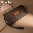 thumbnail image 3 of Wrangler Woman Wallet Large Phone Wristlet Women's Wallets, Card Cases & Money Organizers Trifold Wristlet Wallet with Coin Purse and Rfid Lining, Coffee, 3 of 7