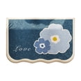 thumbnail image 2 of Creamy Style Imitation Sheep's Wool Entrance Mat For Bathroom Water Absorbent Non Slip Great For Home Shower Bathroom Use, 2 of 6