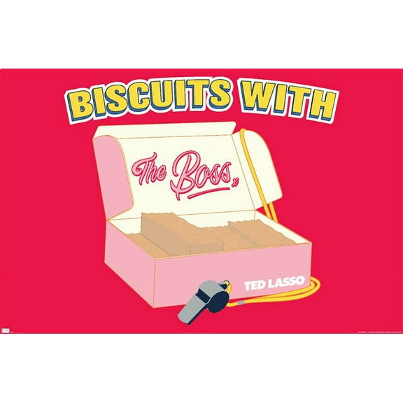 Ted Lasso - Biscuits With The Boss Wall Poster, 22.375" x 34"