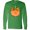 Kelly Green, variant on Pumpkin Unicorn for Halloween and Thanksgiving Long Sleeve T-Shirt