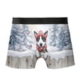 thumbnail image 2 of Playful Rat Terrier Welcomes Winter Snowy Day with Cardinal Bird All Over Print Boxer Briefs Underwear for Men Dad Ratty Dog Lover - 12017, 2 of 6