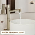 thumbnail image 2 of CASAINC Single Handle Deck Mounted Bathroom Sink Faucet in Brushed Champagne Gold with Pop-up Drain, 2 of 10