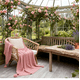 thumbnail image 2 of Pink Throw Blanket for Couch Bed, Soft Throws for Sofa Chair, Textured Blanket, Cozy Warm Lightweight All Season Blanket Throw 130*170cm, 2 of 5