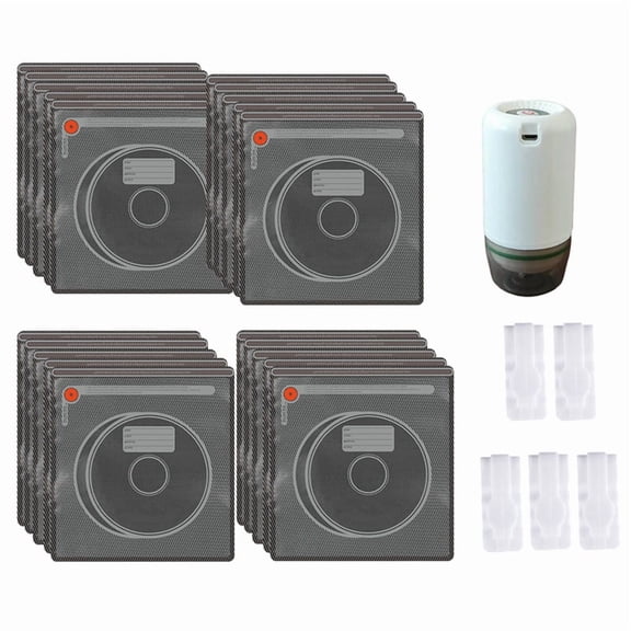 Filament Storage Bags Kit with Electric Vacuum Pump, 20 Pcs Light-Proof Vacuum Sealed Bags for 3D Filament with 5 Clips