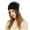 Black, variant on Kiplyki Outdoor Winter Adult Warm Color Matching Hats Plush knitted Woolen Hat