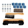 thumbnail image 3 of jinwen Rail Brush Set Table,Pool Cue Tip Cleaning Tools,Cue Chalk,Shaft Cleaning Cloth, Yellow, 3 of 9