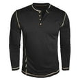 thumbnail image 4 of Mens Shirts Under $10 Mens Shirts Long Sleeve Casual Classic Henley Cotton T-Shirts Lightweight Button Tee Shirts, 4 of 6