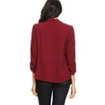 thumbnail image 4 of Moa Collection Women's Casual Relaxed Fit Open Front Blazer Jacket, 4 of 5