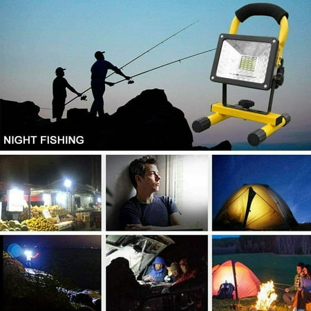 

EDFRWWS 30W Reflector LED Projector Flood Light Waterproof Cordless Camp Lamp (EU)