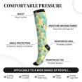 thumbnail image 2 of Rateoe Pineapples1 Compression Socks for Women and Men 20-30mmHg-Circulation Support Socks Knee High Nurse Pregnant Running Medical and Travel Athletic, 2 of 7